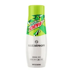 SodaStream Mountain Dew Drink Mix - 14.9 fl oz: Citrus Liquid Concentrate, Kosher, Soda Streamer Flavor