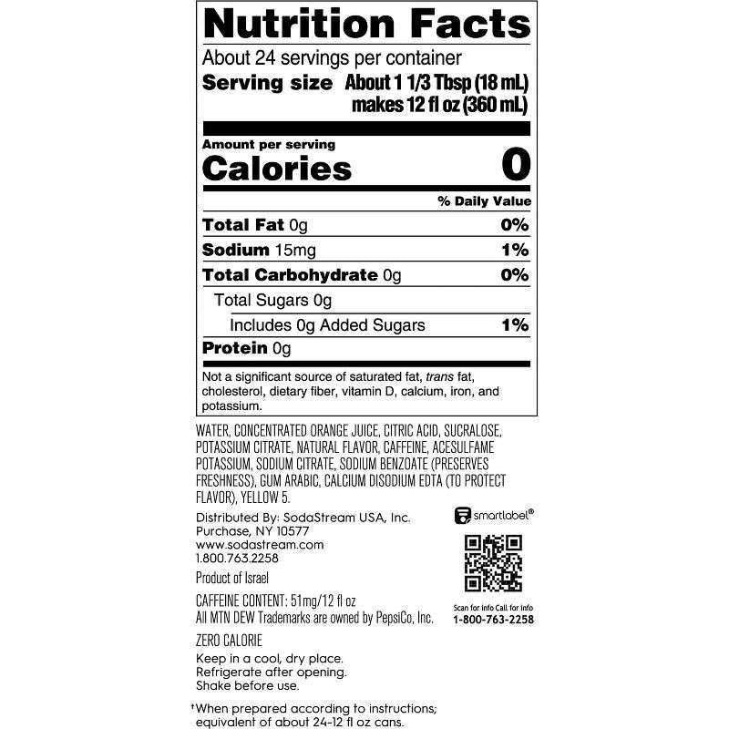 slide 9 of 9, SodaStream Diet Mountain Dew Drink Mix - 14.9 fl oz: Citrus Liquid Concentrate, Kosher, Soda Streamer Flavor, 14.9 fl oz