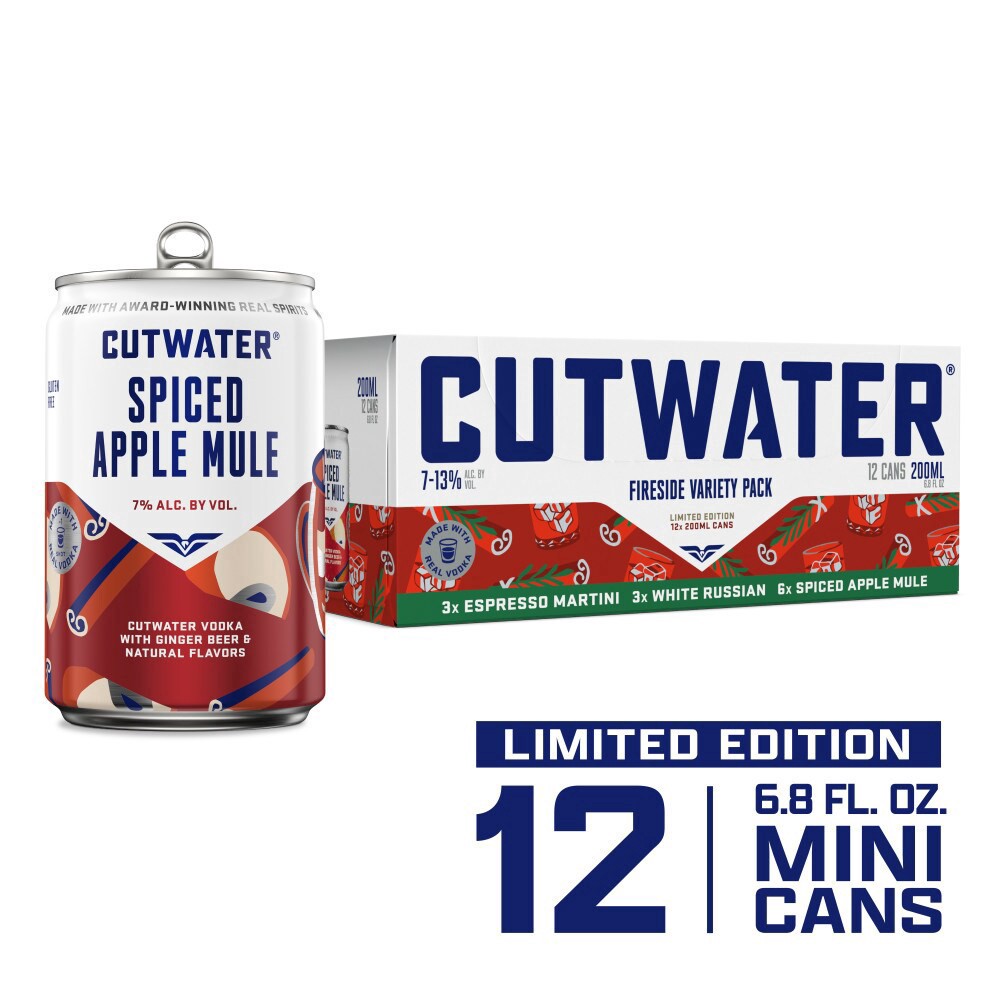 slide 1 of 4, Cutwater Fireside Variety 12 Pack, 12 ct; 7 oz