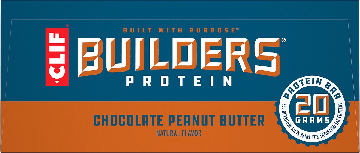 slide 6 of 10, CLIF Builders Chocolate Peanut Butter Protein Bars, 6 ct; 2.4 oz