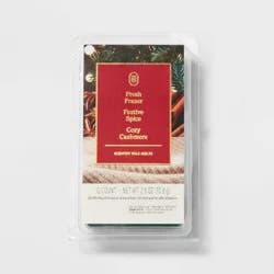 12ct Holiday Wax Melt Fresh Fraser, Festive Spice & Cozy Cashmere - Threshold™