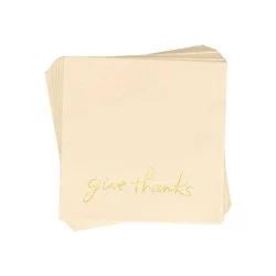 Thanksgiving 20ct Give Thanks Lunch Napkins - Spritz™