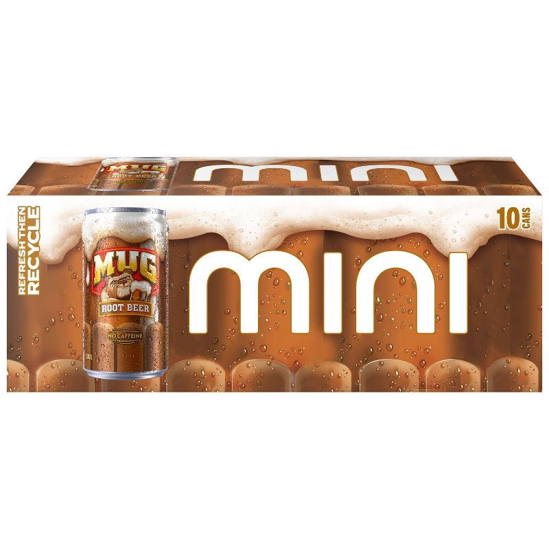 slide 2 of 7, Mug Root Beer - 10pk/7.5 fl oz Mini Cans, 10 ct; 7.5 fl oz