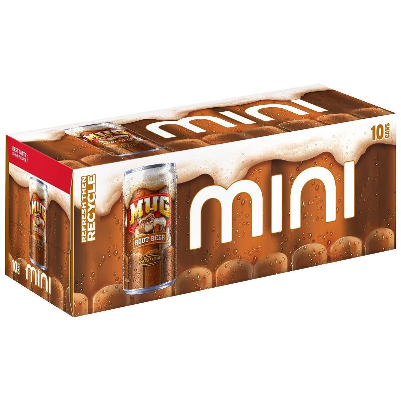 slide 3 of 7, Mug Root Beer - 10pk/7.5 fl oz Mini Cans, 10 ct; 7.5 fl oz