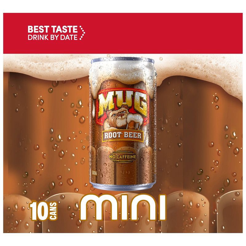 slide 6 of 7, Mug Root Beer - 10pk/7.5 fl oz Mini Cans, 10 ct; 7.5 fl oz