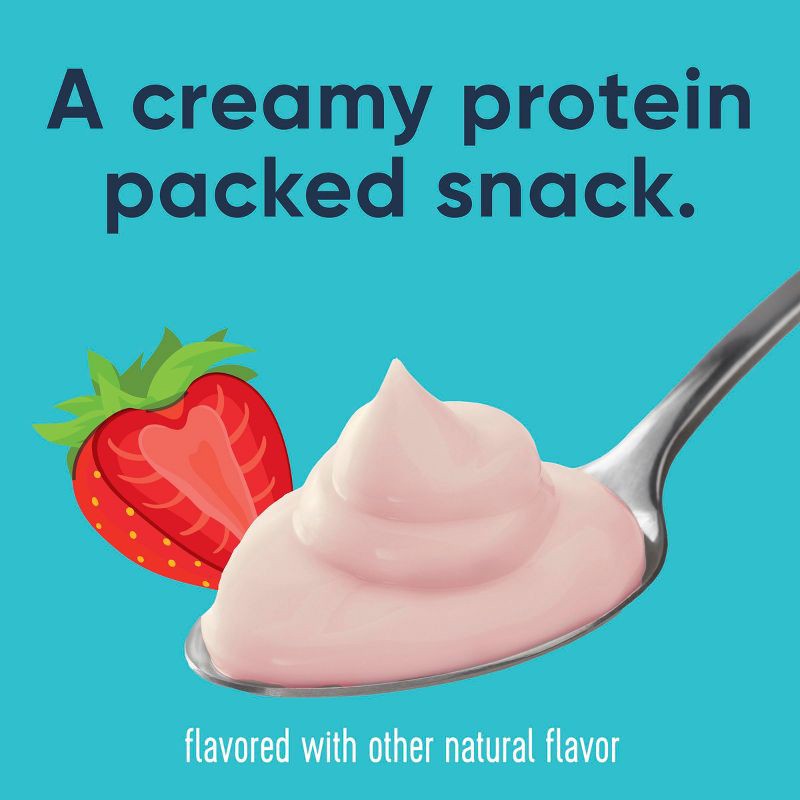 slide 4 of 8, :ratio Protein Strawberry Yogurt - 25g Protein 21.2oz/4pk, 25 gram, 21.2 oz, 4 ct