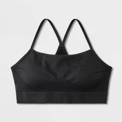 Girls' Seamless T-Back Sports Bra - art class™ Black S