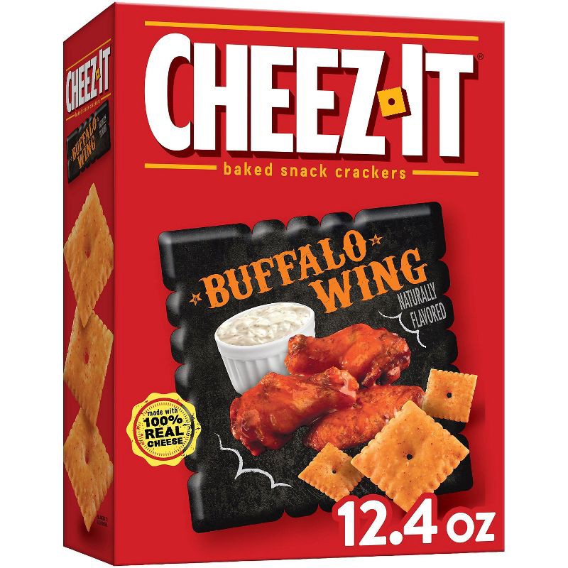 slide 1 of 10, Cheez-It Buffalo Wing Baked Snack Crackers - 12.4oz, 12.4 oz