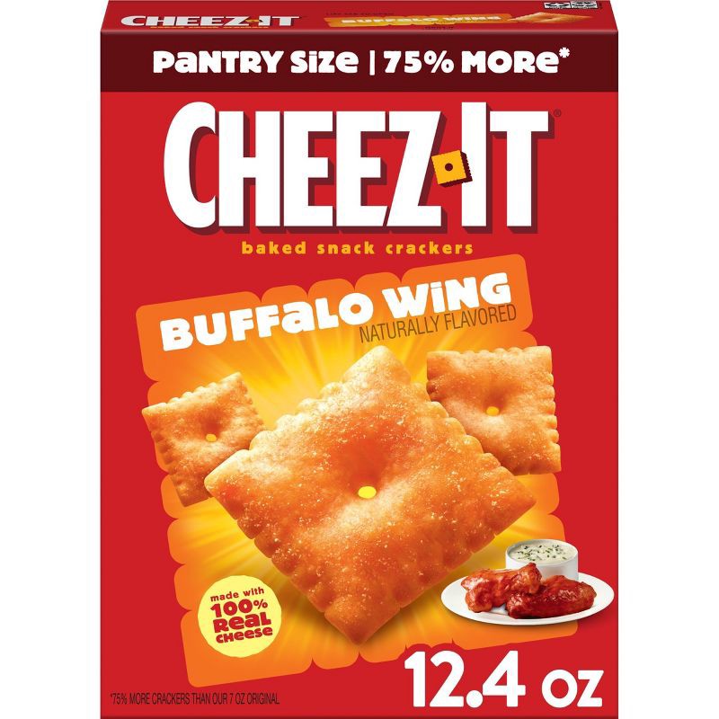 slide 1 of 10, Cheez-It Buffalo Wing Baked Snack Crackers - 12.4oz, 12.4 oz