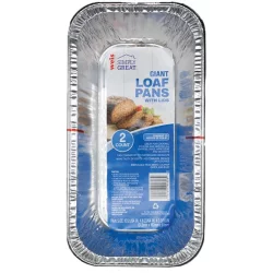 Weis Quality Giant Loaf Pans with Lid 2pk Foilware