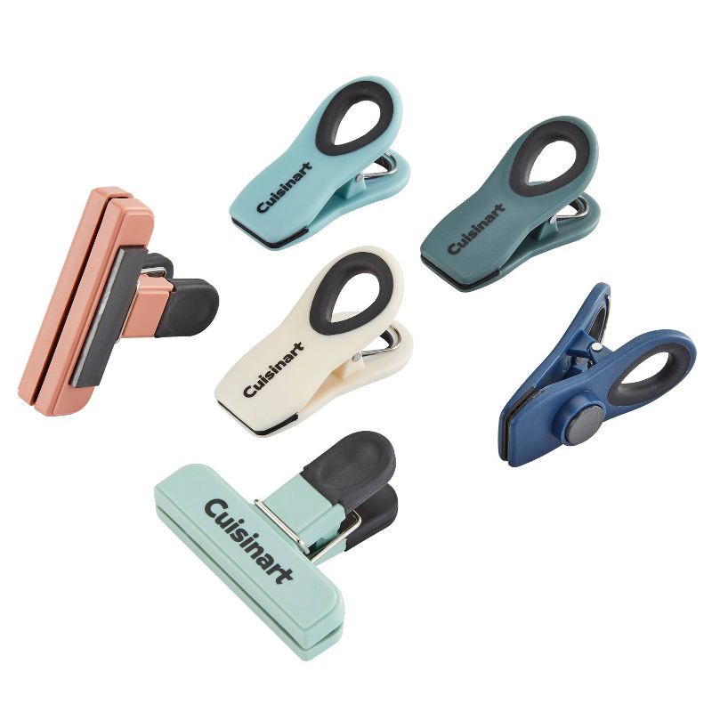slide 2 of 4, Cuisinart 6pc Magnetic Chip Clips: Multicolored Plastic Food Storage Accessories, Lifetime Limited Warranty, 6 ct