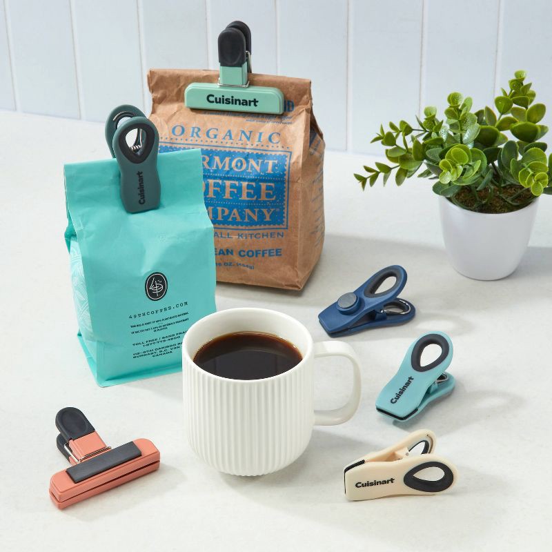 slide 3 of 4, Cuisinart 6pc Magnetic Chip Clips: Multicolored Plastic Food Storage Accessories, Lifetime Limited Warranty, 6 ct