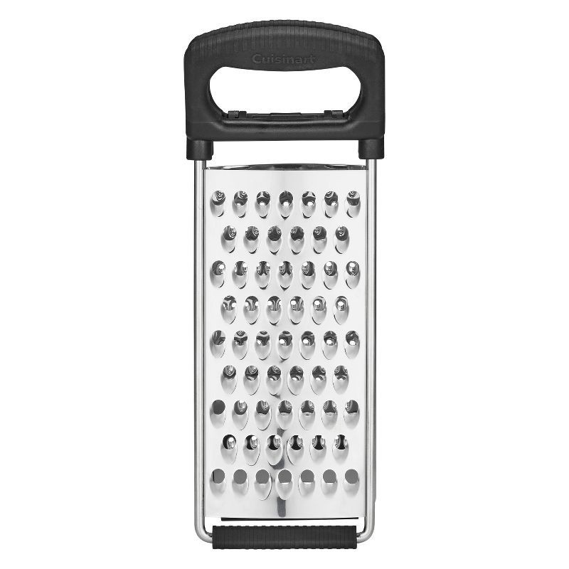 slide 2 of 7, Cuisinart 2-in-1 Detachable Grater: Stainless Steel, Flat Cheese Grater, Dishwasher-Safe, Silver & Black, 2 Pieces, 2 ct