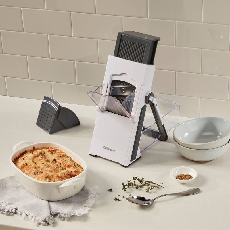 slide 13 of 16, Cuisinart Precision Slice Upright Mandoline: Safe Mandolin Slicer, Nonslip Base, Dishwasher-Safe, Freestanding Design, 1 ct