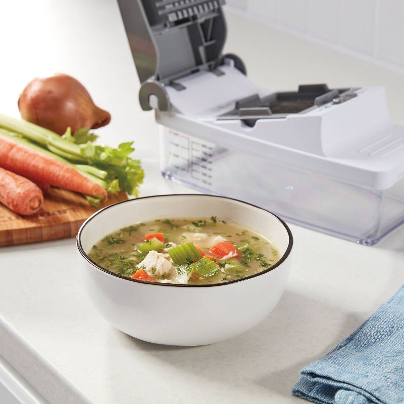 slide 6 of 8, Cuisinart Fruit and Vegetable Box Chopper: Manual Food Chopper with Stainless Steel Blades, Nonslip Base, Dishwasher-Safe, 1 ct