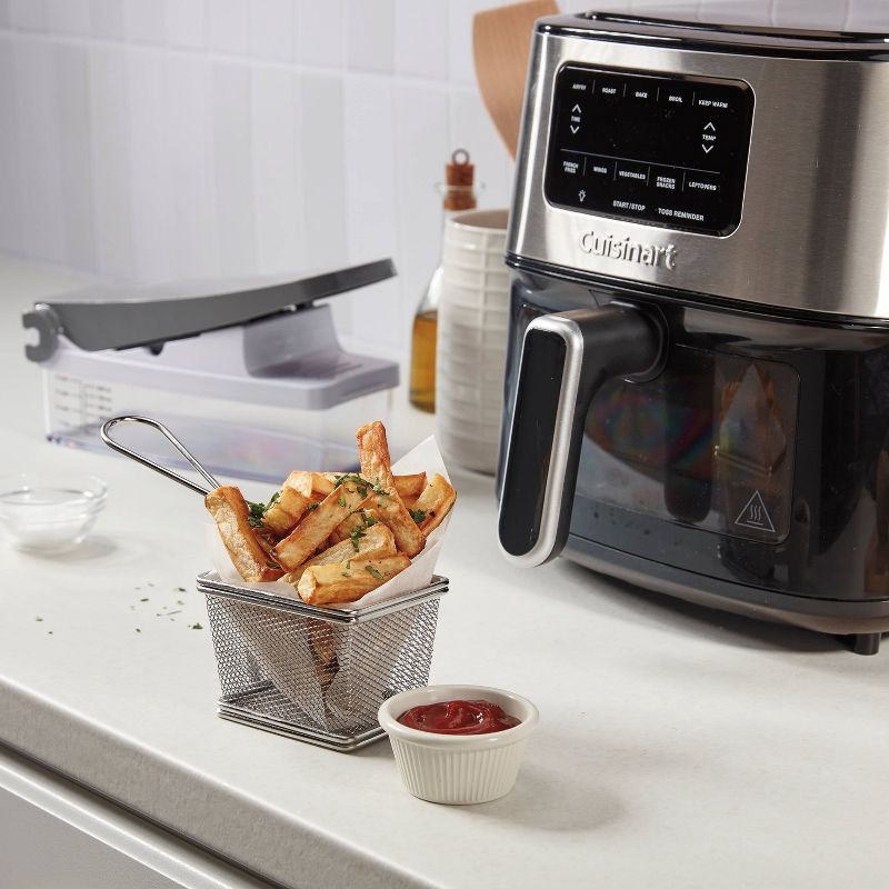 slide 8 of 8, Cuisinart Fruit and Vegetable Box Chopper: Manual Food Chopper with Stainless Steel Blades, Nonslip Base, Dishwasher-Safe, 1 ct