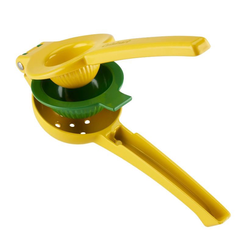 slide 2 of 6, Cuisinart Dual Lemon and Lime Press: Aluminum Citrus Press, Dishwasher-Safe, Hand Wash, Yellow & Green, Juice Extractor, 1 ct