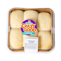Gregs Crazy Good Dinner Rolls 6 Ct
