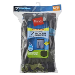 Hanes Boys Tagless Boxer Briefs Medium 10-12 Value Pack 7 ea