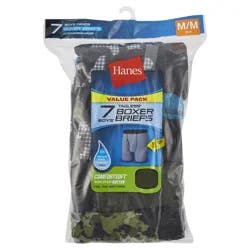 Hanes Boys Tagless Boxer Briefs Medium 10-12 Value Pack 7 ea