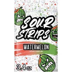 Sour Strips Watermelon Candy Peg Bag - 3.4oz