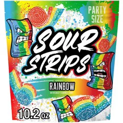 Sour Strips Rainbow Candy Party Pack - 10.2oz