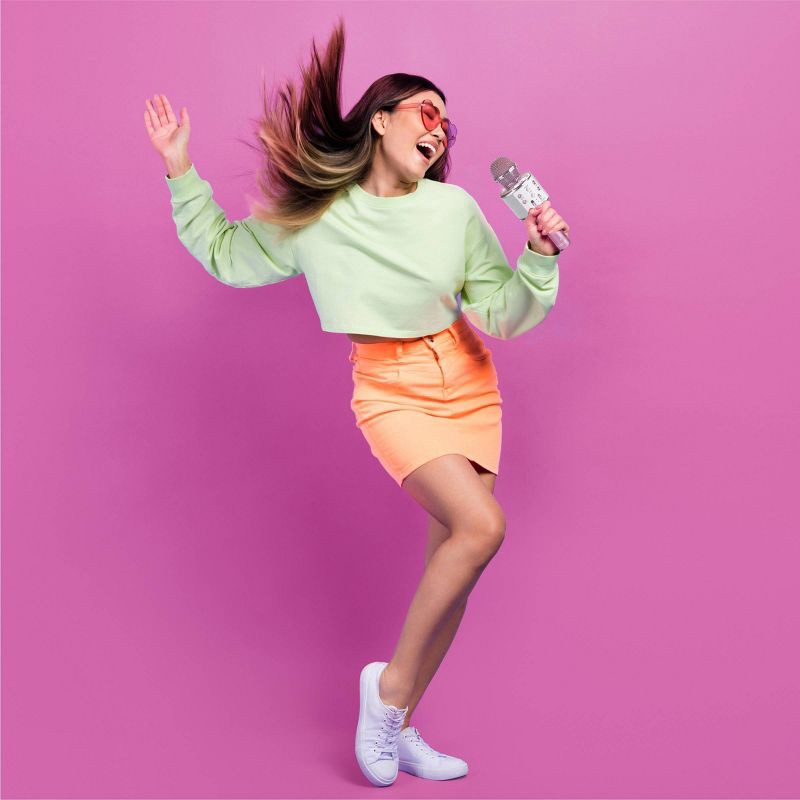 slide 2 of 7, FAO Schwarz Musical Microphone Bluetooth Broadcaster: Toy Microphone for Kids Music Education, 1 ct