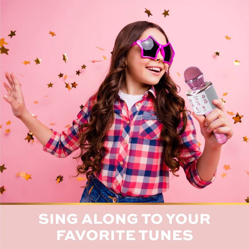 slide 3 of 7, FAO Schwarz Musical Microphone Bluetooth Broadcaster: Toy Microphone for Kids Music Education, 1 ct