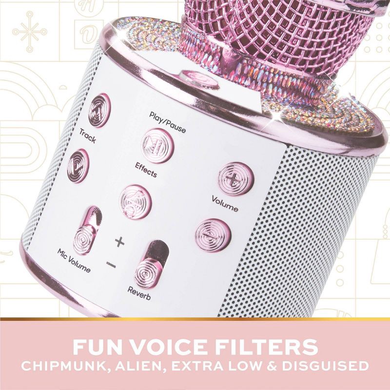 slide 5 of 7, FAO Schwarz Musical Microphone Bluetooth Broadcaster: Toy Microphone for Kids Music Education, 1 ct