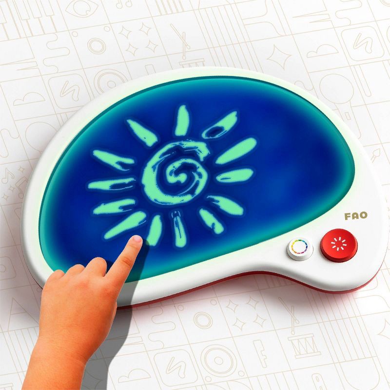 slide 4 of 7, FAO Schwarz Mess-Free Glow Palette Musical LED Art Pad, 1 ct