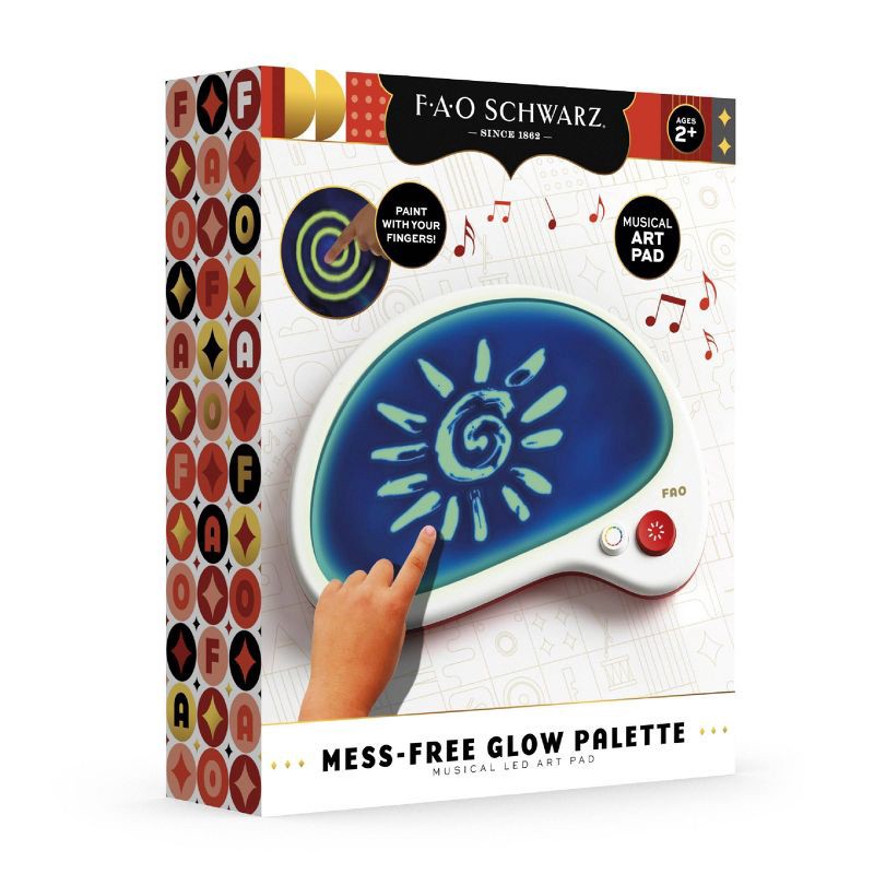 slide 7 of 7, FAO Schwarz Mess-Free Glow Palette Musical LED Art Pad, 1 ct