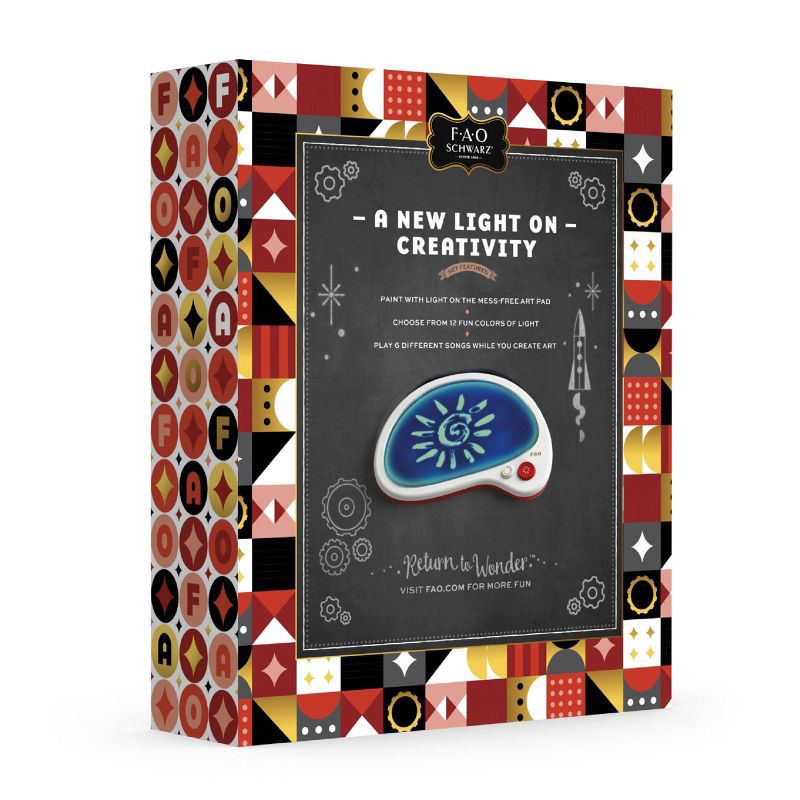 slide 2 of 7, FAO Schwarz Mess-Free Glow Palette Musical LED Art Pad, 1 ct