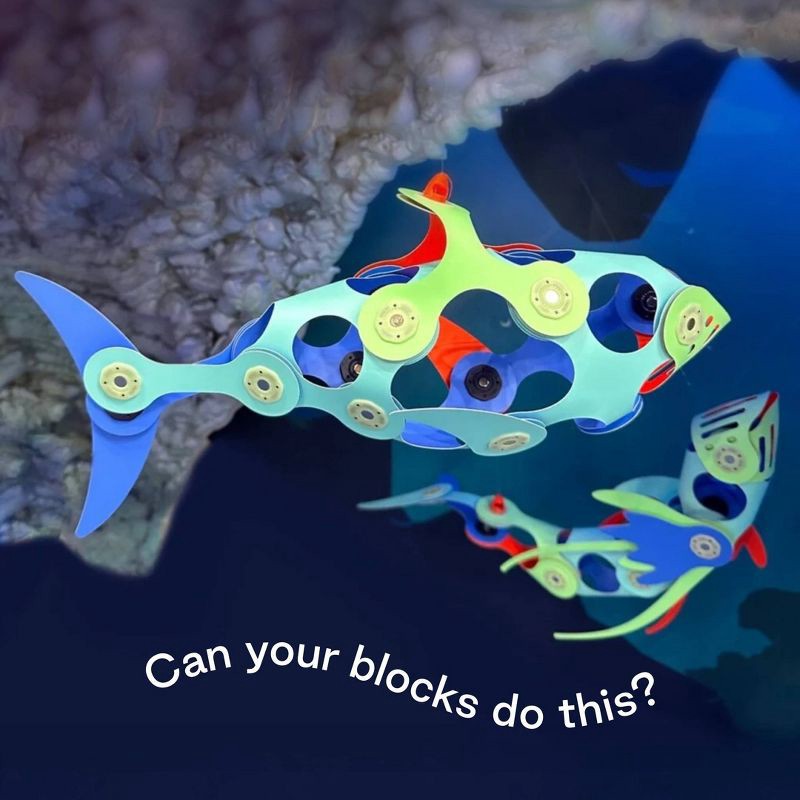 slide 5 of 6, Clixo Marine Marvels Pack: Creative & Problem-Solving Magnetic Building Set with 24 Pieces, 24 ct