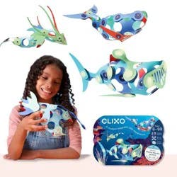 Clixo Marine Marvels Pack: Creative & Problem-Solving Magnetic Building Set with 24 Pieces