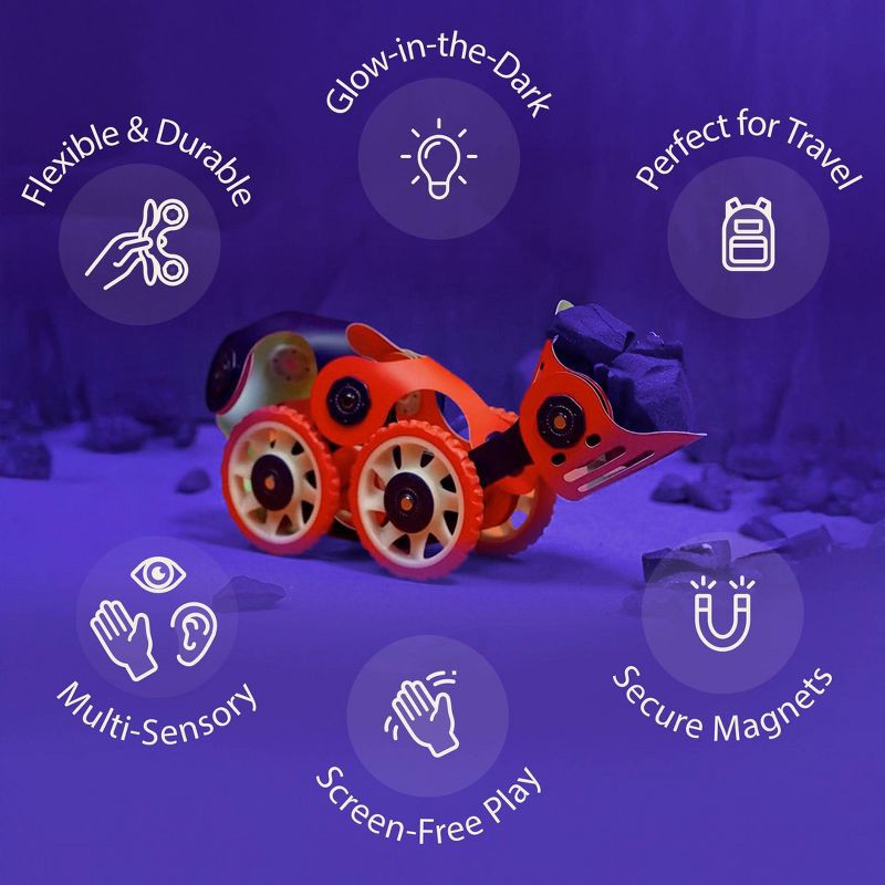 slide 4 of 8, Clixo Space Mission Pack: Educational Magnetic Building Toys, Creative Thinking & Fine Motor Skills Development, 1 ct