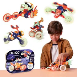 Clixo Space Mission Pack: Educational Magnetic Building Toys, Creative Thinking & Fine Motor Skills Development