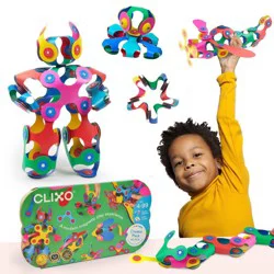 Clixo Creator Pack: Magnetic Building Sets for Creative Thinking & Fine Motor Skills, Includes Instruction Guide, 42 Pieces