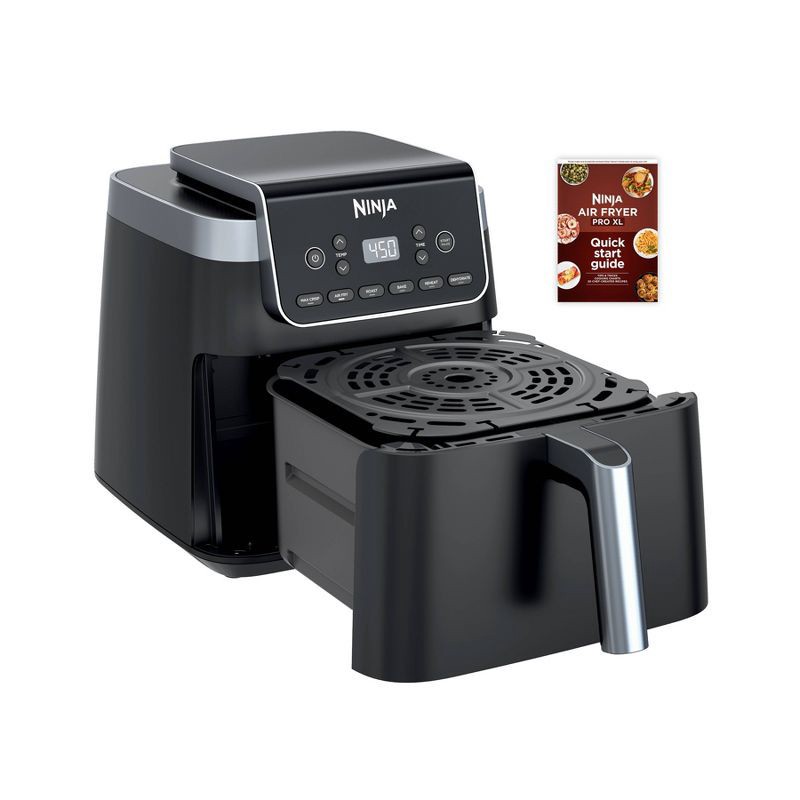 slide 2 of 8, Ninja Air Fryer Pro XL 6-in-1 AF181: 6.5 Qt Capacity, 1750W, Dishwasher-Safe Parts, Metal & Plastic, Gray, 6.5 qt