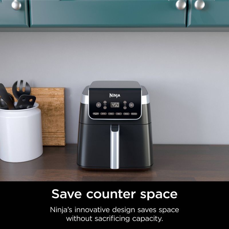 slide 7 of 8, Ninja Air Fryer Pro XL 6-in-1 AF181: 6.5 Qt Capacity, 1750W, Dishwasher-Safe Parts, Metal & Plastic, Gray, 6.5 qt