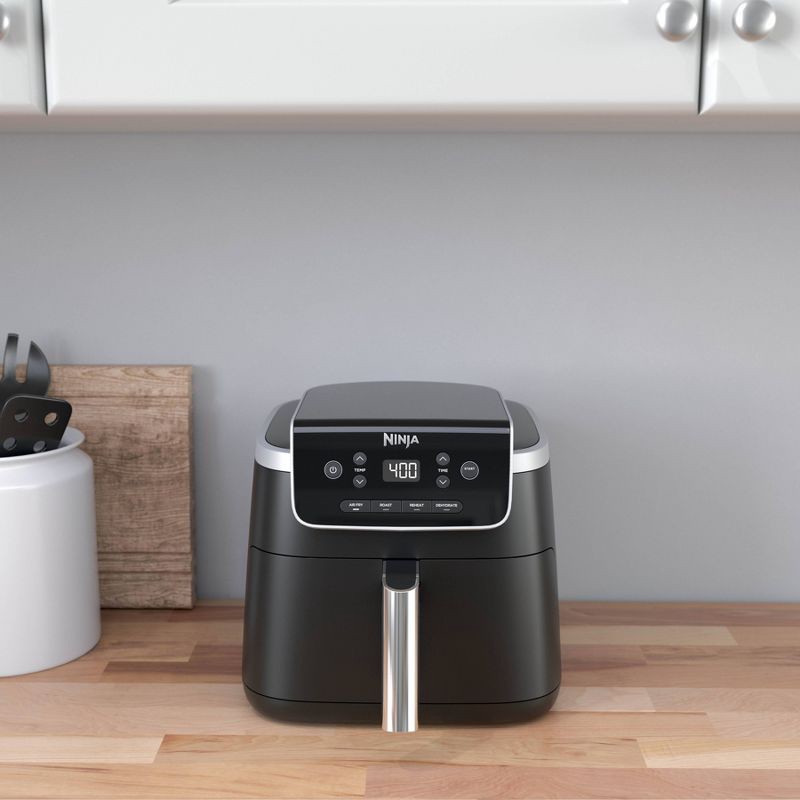 slide 2 of 10, Ninja Air Fryer Pro 4-in-1 AF141: 5-Quart, 1750W, Dishwasher-Safe Parts, Gray, Metal & Plastic, 1 ct