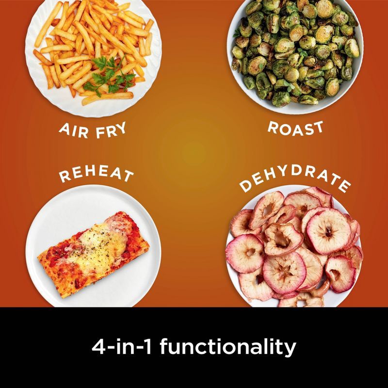 slide 5 of 10, Ninja Air Fryer Pro 4-in-1 AF141: 5-Quart, 1750W, Dishwasher-Safe Parts, Gray, Metal & Plastic, 1 ct