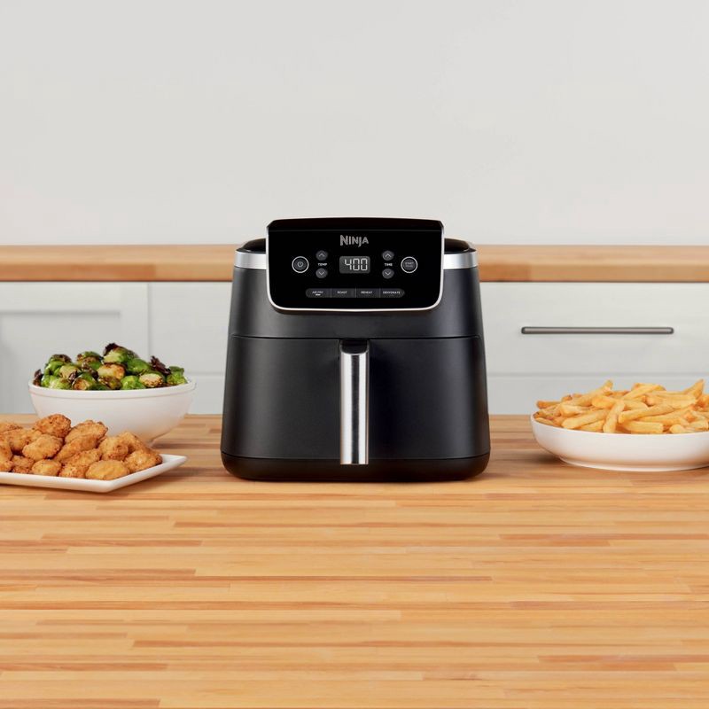 slide 7 of 10, Ninja Air Fryer Pro 4-in-1 AF141: 5-Quart, 1750W, Dishwasher-Safe Parts, Gray, Metal & Plastic, 1 ct