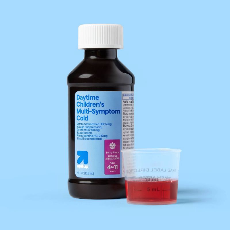 slide 2 of 4, Children's Muti Symptom Cold Relief Liquid - Berry - 4 fl oz - up&up™, 4 fl oz