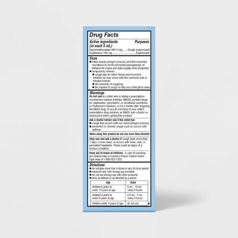 slide 3 of 5, Children's Cough Liquid - Cherry - 4 fl oz - up&up™, 4 fl oz