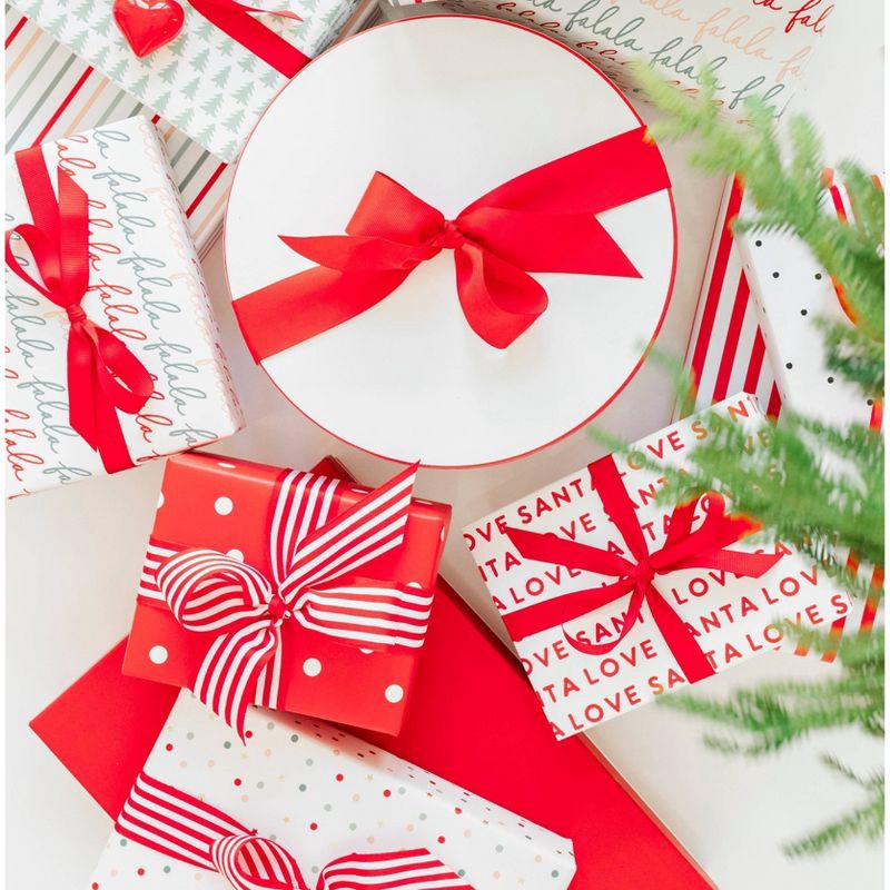 slide 5 of 5, Santa Love Gift Wrap - Sugar Paper + Target, 1 ct