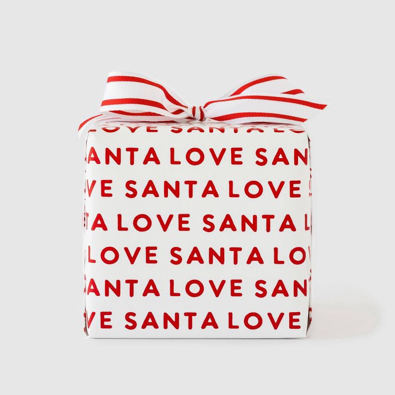 slide 1 of 5, Santa Love Gift Wrap - Sugar Paper + Target, 1 ct