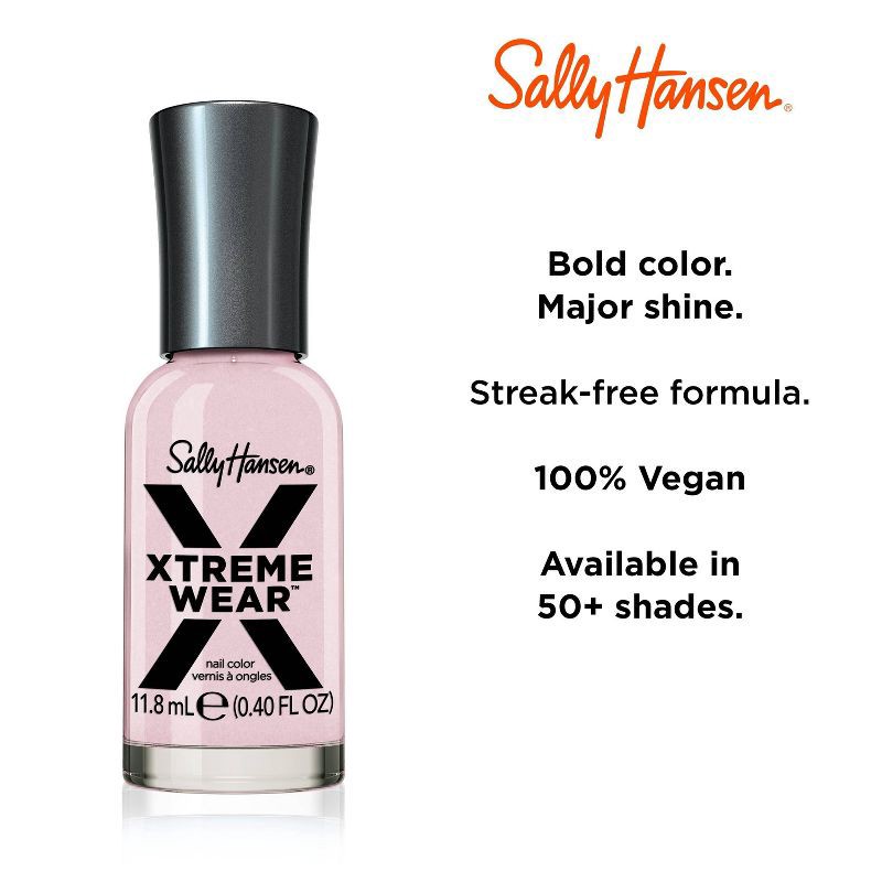 slide 5 of 9, Sally Hansen Xtreme Wear Nail Polish - 202 Rose Water - 0.4 fl oz, 0.4 fl oz