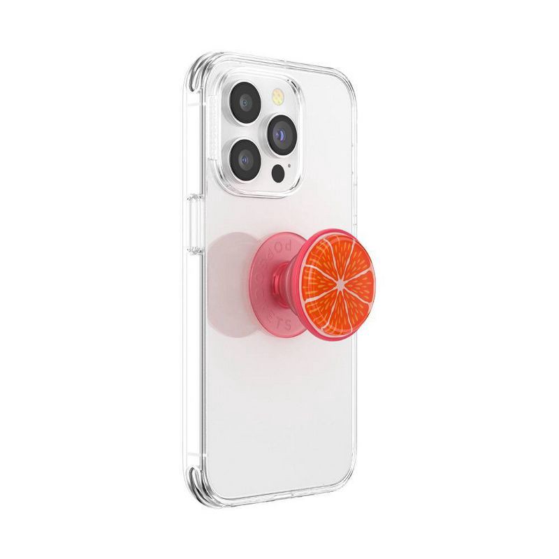 slide 5 of 5, PopSockets PopGrip Cell Phone Grip & Stand - Jelly Citrus, 1 ct