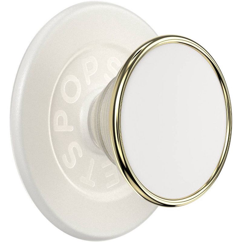 slide 1 of 8, PopSockets Magnetic Enamel Phone Grip with MagSafe, Magnetic Adapter Ring Included – Coconut Cream, 1 ct