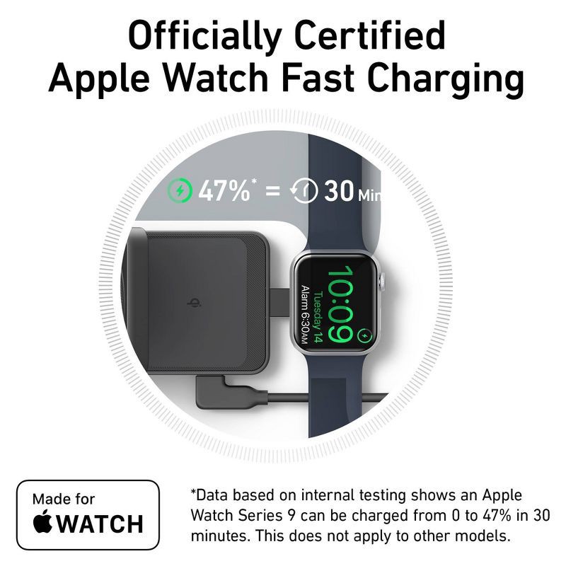 slide 3 of 8, Anker MagGo Wireless Charging Station (Foldable 3-in-1): USB-C for Apple Devices, 1 ct